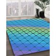 thumbnail image 3 of Ahgly Company Tapis de Zone Carré Lavable en Machine Turquoise Vert, 4 Pieds Carré, 3 of 7