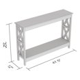 thumbnail image 2 of Safdie & Co. Console Table 47.25L Brown 1 Shelf, 2 of 4
