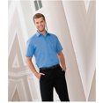 thumbnail image 4 of Russell Collection Chemise Popeline à Manches Courtes en Poly-Coton Entretien Facile pour Hommes, 4 of 4