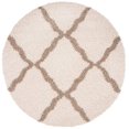 thumbnail image 3 of Safavieh Dallas Shag Ivory Shag Rug - Round 6', 3 of 4
