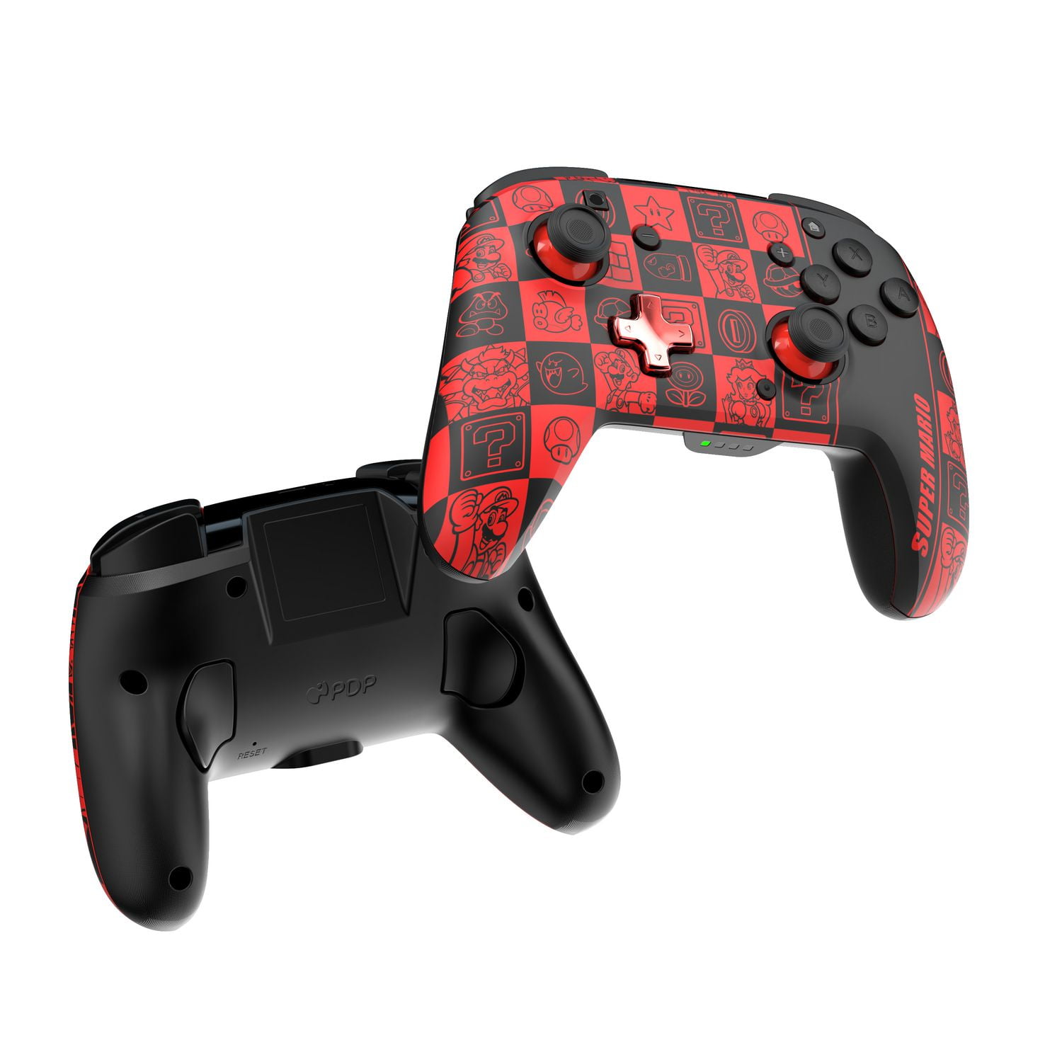 PDP REMATCH GLOW Wireless Controller: Super Icon - Nintendo Switch, & Nintendo Switch - OLED Model
