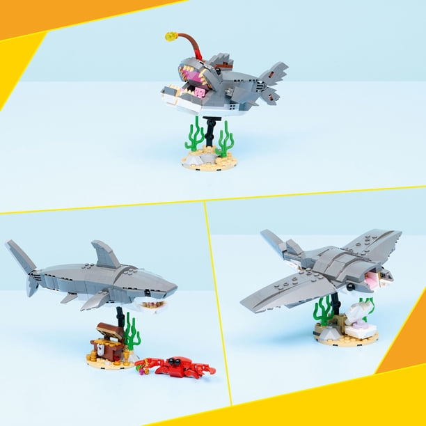LEGO Creator Fierce Shark with a Treasure Chest Building Toy for