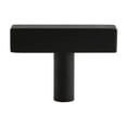 thumbnail image 3 of Era Square T Knob 2-Pack Brushed Black, 3 of 7