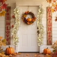 thumbnail image 4 of Fall Garland Fall Decorations for Home Thanksgiving Decor Fall Garland Maple Leaf Hanging Vines Garland Artificial Foliage Garland Thanksgiving Decor for Home Wedding Fireplace Party Christmas, 4 of 6
