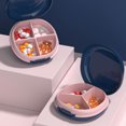 thumbnail image 2 of MasteelfCA Pills Case Outdoor Travel Pills Box 4-Compartment Pills Organizer Portable Pills Box, 2 of 7