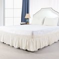 thumbnail image 2 of Unique Bargains Polyester Bed Skirt Elastic Wrap Around Dust Ruffle 15' Drop, 2 of 9