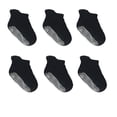 thumbnail image 1 of 6 Pieces Kids Stockings Socks with Nice Elasticity Comfortable Wearing Simple Style Good Craftsmanship Hose Keep Crawing black 12-14, 1 of 6