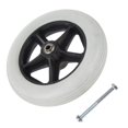 thumbnail image 3 of TISHITA Durable 8 inch Front Castor Wheels Rollator Wheelchair Wheels Replacement, 3 of 8