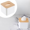 thumbnail image 1 of Oleegame 1PC Spoon And Lid Rest Wooden Tissue Box With Multiple Of Tissue Storage Container Pink, 1 of 3