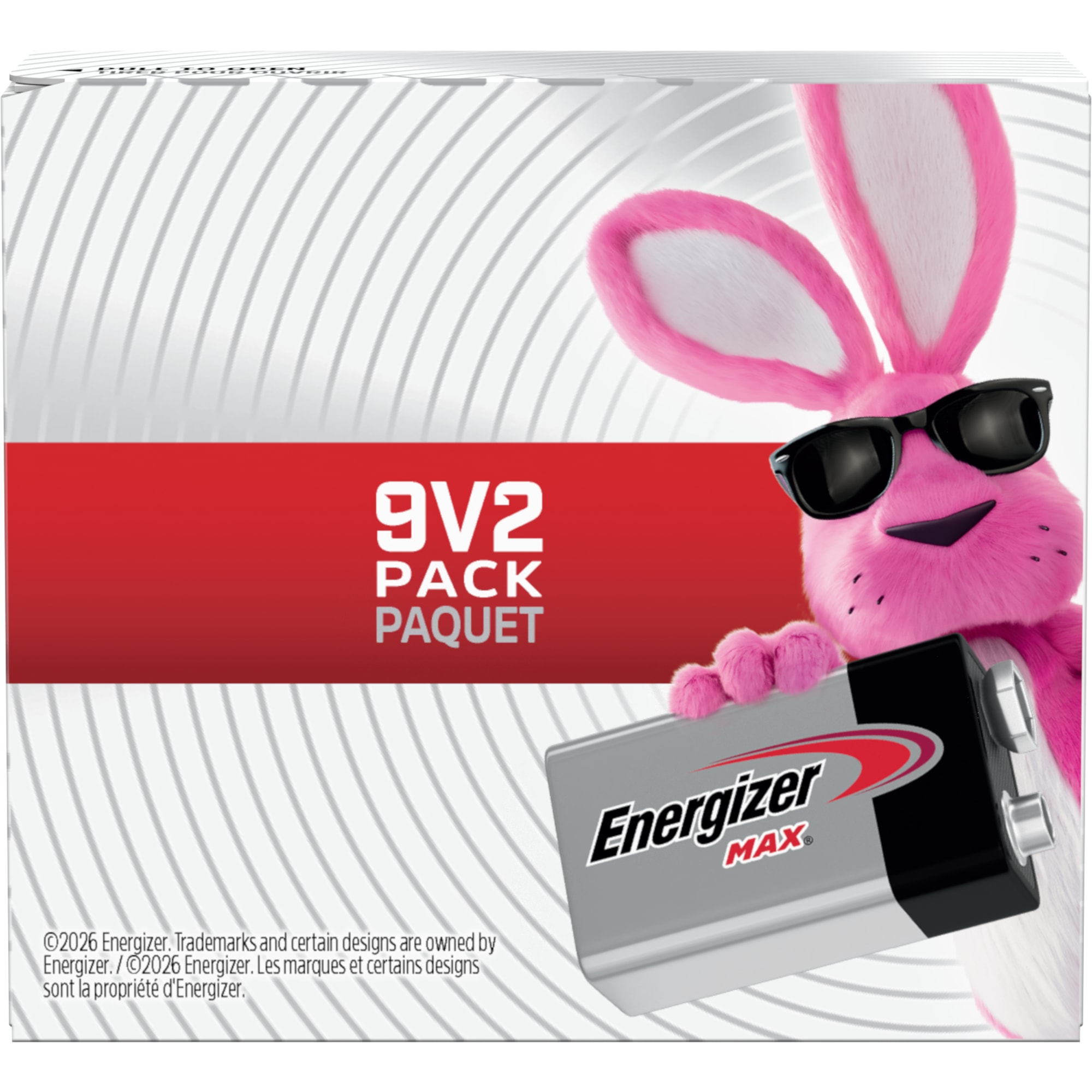Piles alcalines 9 V Energizer MAX, 2