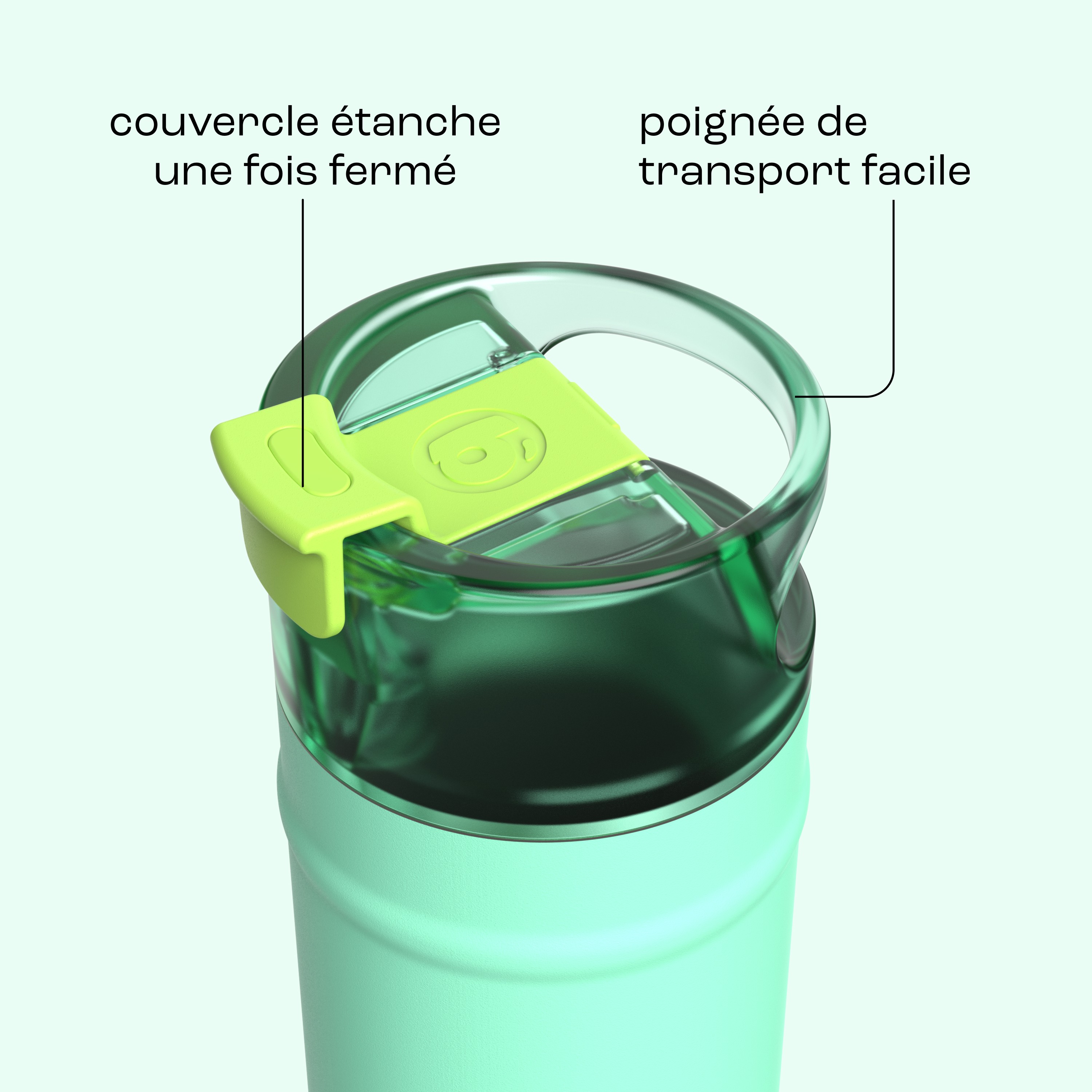 Bouteille d’eau bubba DualSip, acier inoxydable isotherme, 710 ml (24 oz) – antifuite, sans BPA, sans plomb, lavable au lave-vaisselle