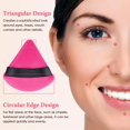thumbnail image 2 of 12 PCS Powder Puff Triangle Makeup Puffs for Loose Setting Powder Face Body, Foundation Blender Velour Setting Powder Puff, Super Soft Eye Makeup Wedges Beauty Tools (6 Black 6 Red), 2 of 5