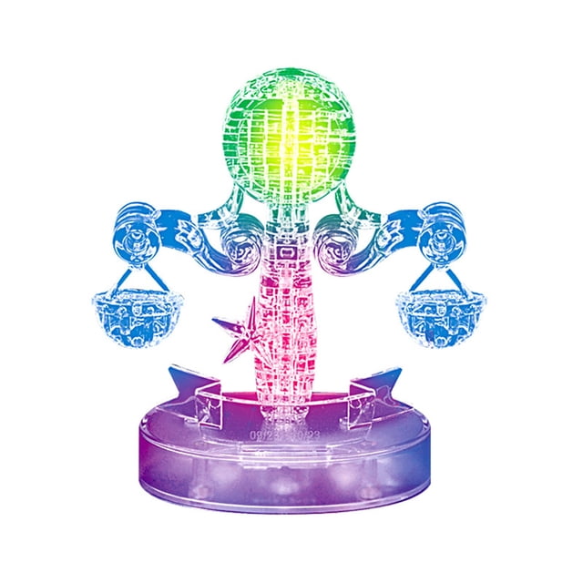 IROINID Casse-Tête en Cristal 3D Scie Gigogne Clair Douze 12 Constellations Astrologie Flash Lumière DEL