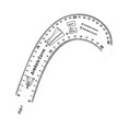 thumbnail image 1 of Sewing French Curve Ruler Fashion DIY Clothes Template Making Design Pattern Making Armhole Curve, 1 of 9