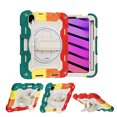 thumbnail image 2 of XYX 3in1 Rotating Stand Case for iPad Mini 7 A17 Pro 2024/iPad Mini 6 2021 8.3 inch with Hand/Shoulder Strap, Shockproof Rugged, Colorful Red, 2 of 7