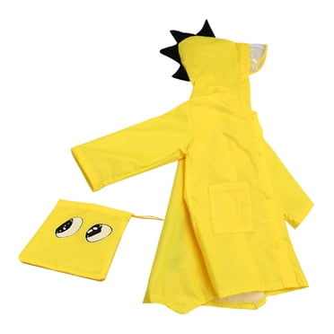 Dvkptbk Poncho de Pluie pour Enfants, Manteau de Pluie Imperméable Dinosaure avec Capuchon, Veste de Pluie Légère et Portable pour Tout-Petits Garçons Filles 2 Ans