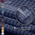 thumbnail image 3 of Housse de Causeuse Extensible Élastique pour Canapé 2 Places, 1 Pce (Bleu Marine, Moyen), 3 of 6