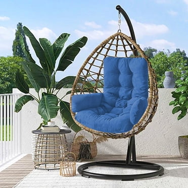EGNMCR Basket Cushion Thickened And Enlarged Cushion Swings Singles Sofa Cushion Household Hanging Chair Cloth Cushion Indoor And Outdoor Cradles Chair Cushion Polyester recliner cushion