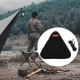 thumbnail image 4 of fastboy Folding Triangle Stool Cloth Outdoor Tools Lightweight for Camping Black, 4 of 9
