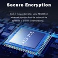 thumbnail image 3 of Riwcyla Encrypted USB Drive Secure USB Flash Drive 256GB AES256,bit USB 3.0 Hardware Password Memory Stick Automatic Lock for Protection Aluminum Alloy Shell with Encryption Keypad, 3 of 6
