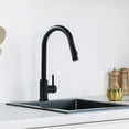 thumbnail image 2 of APPASO Matte Black Kitchen Faucet with Pull Down Sprayer, Stainless Steel Single Handle High Arc Sink Faucet, 2 Spray Modes, 2 of 16