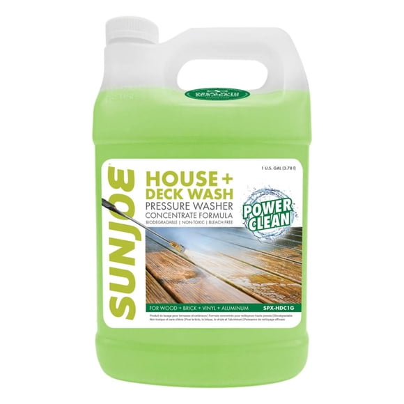 Sun Joe House & Deck Pressure Washer Concentrated Cleaner, Surface Cleaning Soap, 1 Gallon
