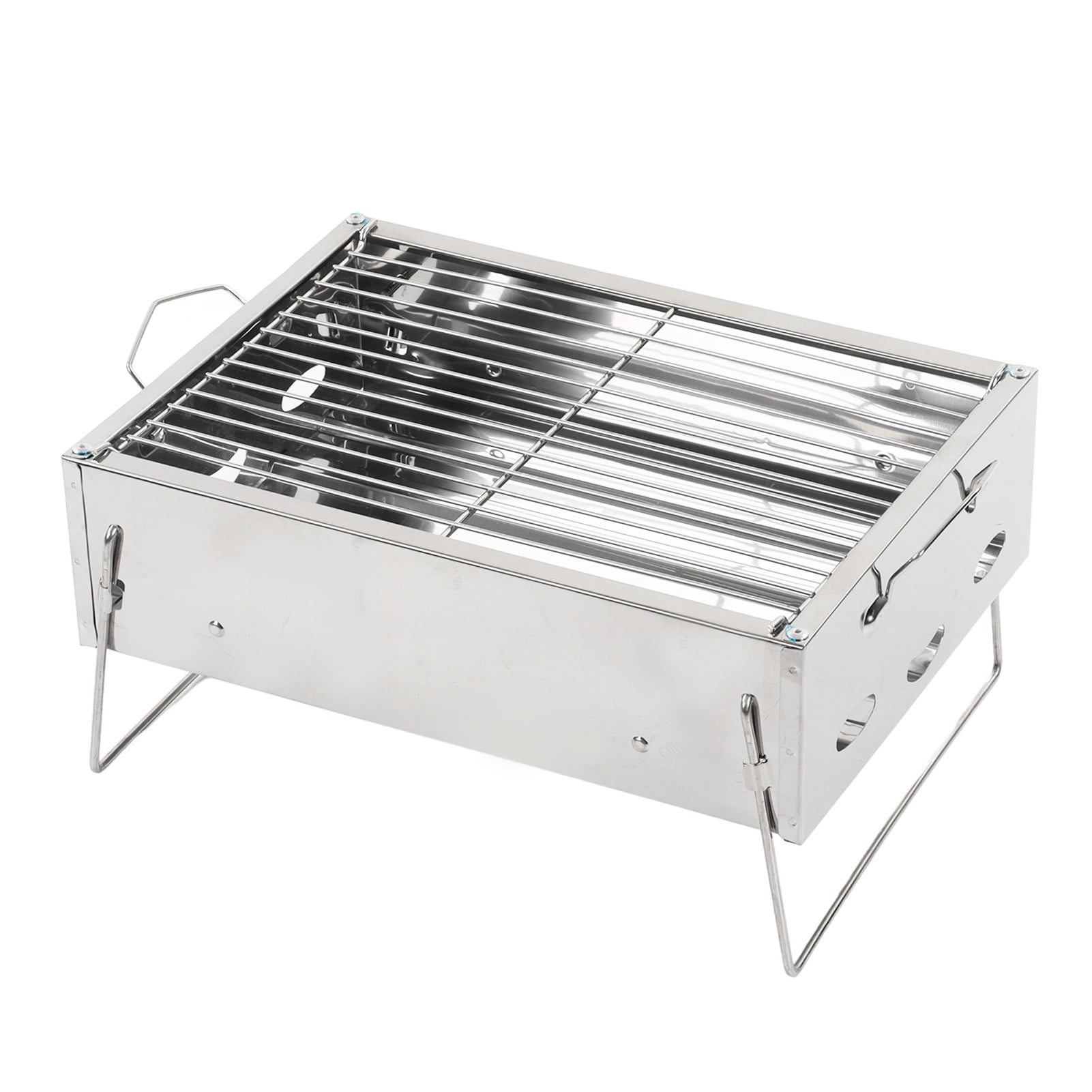 Loewten Outdoor Barbecue Grill Portable Foldable Charcoal Stainless Steel BBQ Grill For Outdoor Picnic Camping Cooking,Barbecue Grill,BBQ Grill