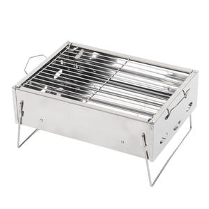 Loewten Outdoor Barbecue Grill Portable Foldable Charcoal Stainless Steel BBQ Grill For Outdoor Picnic Camping Cooking,Barbecue Grill,BBQ Grill
