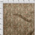thumbnail image 3 of oneOone Silk Tabby Brown Fabric Floral Craft Projects Decor Fabric Printed By The Yard 42 Inch Wide, 3 of 4