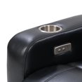 thumbnail image 3 of CorLiving Ophelia PU Fabric Upholstered Indoor Power Recliner Chair with Cup Holder and USB Port, 3 of 9
