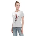 thumbnail image 4 of Women's Basic Short Sleeve T-Shirt Naruto Sakura, 4 of 6
