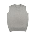 thumbnail image 4 of TOPTIE Men's 100% Cotton Knit Sweater Vest, V Neck, 4 of 9