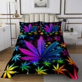 thumbnail image 1 of Erosebridal Gradient Leaves Bedspread Sets Queen Size, Botanical Bed Quilt, Fall leaf Decor, 3 Pieces, 1 of 5