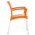 thumbnail image 3 of Compamia Dolce Resin Outdoor Arm Chair in Orange, 3 of 11