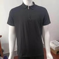 thumbnail image 4 of Sentmoon Athletic Tops for Mens Plus Size Loose Turndown Collar Short Sleeve Spring Outfits for Mens 2025 Solid Color Mens Blouses Dressy Stylish for Beach Vacation M, 4 of 8