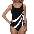 thumbnail image 1 of Tqcoqu Women's Solid Color Backless Casual Swimsuit, 1 of 5
