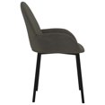 thumbnail image 3 of vidaXL Dining Chairs 2 pcs Dark Grey Velvet, 3 of 5