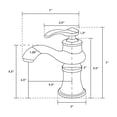 thumbnail image 4 of 20.75-in. W CSA Rectangle Bathroom Undermount Sink Set In White - Chrome Hardware AI-23093, 4 of 7