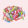 thumbnail image 2 of LNGOOR 100 Pcs Pince à Reliure en Bois de Couleurs Assorties, 2 of 5