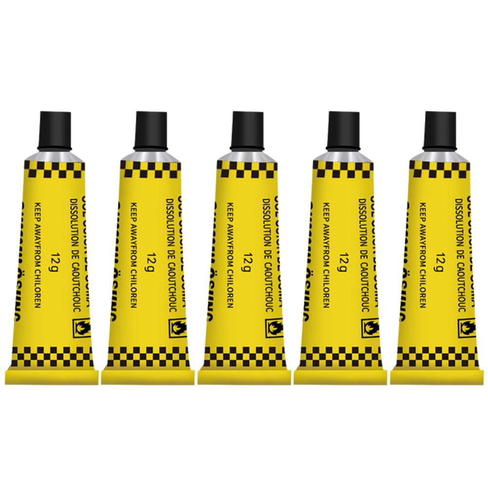 5 Solution en Caoutchouc Ciment Liquide Anti-Crevaison Colle de Réparation de Pneu Voiture Vélobicyclette Réparation