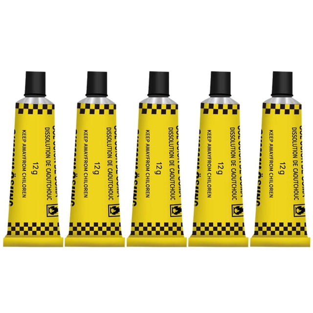 ZOUBAOQ Solution Caoutchouc 5x Ciment Liquide Anti-Crevaison Colle de Réparation Pneu Voiture Vélo Bicyclette