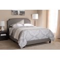thumbnail image 1 of Baxton Studio Odette Modern and Contemporary Light Grey Fabric Upholstered Full Size Bed, 1 of 5