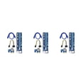 thumbnail image 4 of Decodeary 100PCS VER008C Riser Card USB3.0 PCI PCIE PCI-E 1X To 16X Extender 60CM 008C Riser Adapter With LED For GPU Miner Mining 3Set, 4 of 6