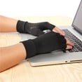 thumbnail image 4 of Graflsoa Copper-Infused Arthritis Relief Gloves with Open Finger Design for Enhanced Mobility and Comfort, Ideal for Hand Pain, Tendinitis, and Joint Support, Available in S/M/L Sizes, Black, 4 of 6