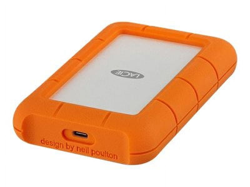 LaCie Rugged USB-C STFR5000800 - Hard drive - 5 TB - external (portable) - USB 3.1 Gen 1 (USB-C connector) - with 2 years Rescue Data Recovery Service Plan