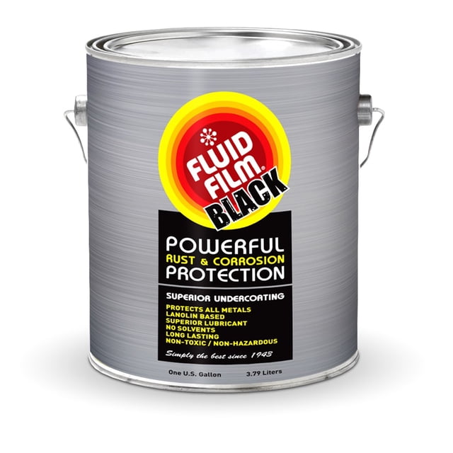 Film Fluide Inhibiteur de Rouille et de Corrosion CNASB Non Peignable; Bidon de 1 Gallon; Noir; Simple