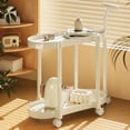 thumbnail image 1 of EGNMCR Multi Layer Movable Plastic Storage Rack Large Capacity Layered Storage Rack With Wheels Living Room/bedroom/bathroom/kitchen Item Storage Rack Plastics storage rack, 1 of 6