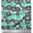 thumbnail image 1 of Soimoi Cotton Voile Fabric Artistic Flower Fabric Prints By Yard 56 Inch Wide, 1 of 3