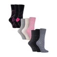 thumbnail image 1 of Gentle Grip - 9 Pairs Ladies Cotton Soft Top Patterned Non Elastic Crew Socks, 1 of 2