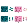 thumbnail image 3 of serony Easy To Clean Baby Silicone Tableware Set Nurture Healthy Eating Habits Effortlessly Feeding Easily dark green 2 1Set, 3 of 6